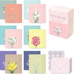 Monolike Day-by-day Card, Moon - Mix 36 Mini Message cards,36 envelopes, 36 stickers Package